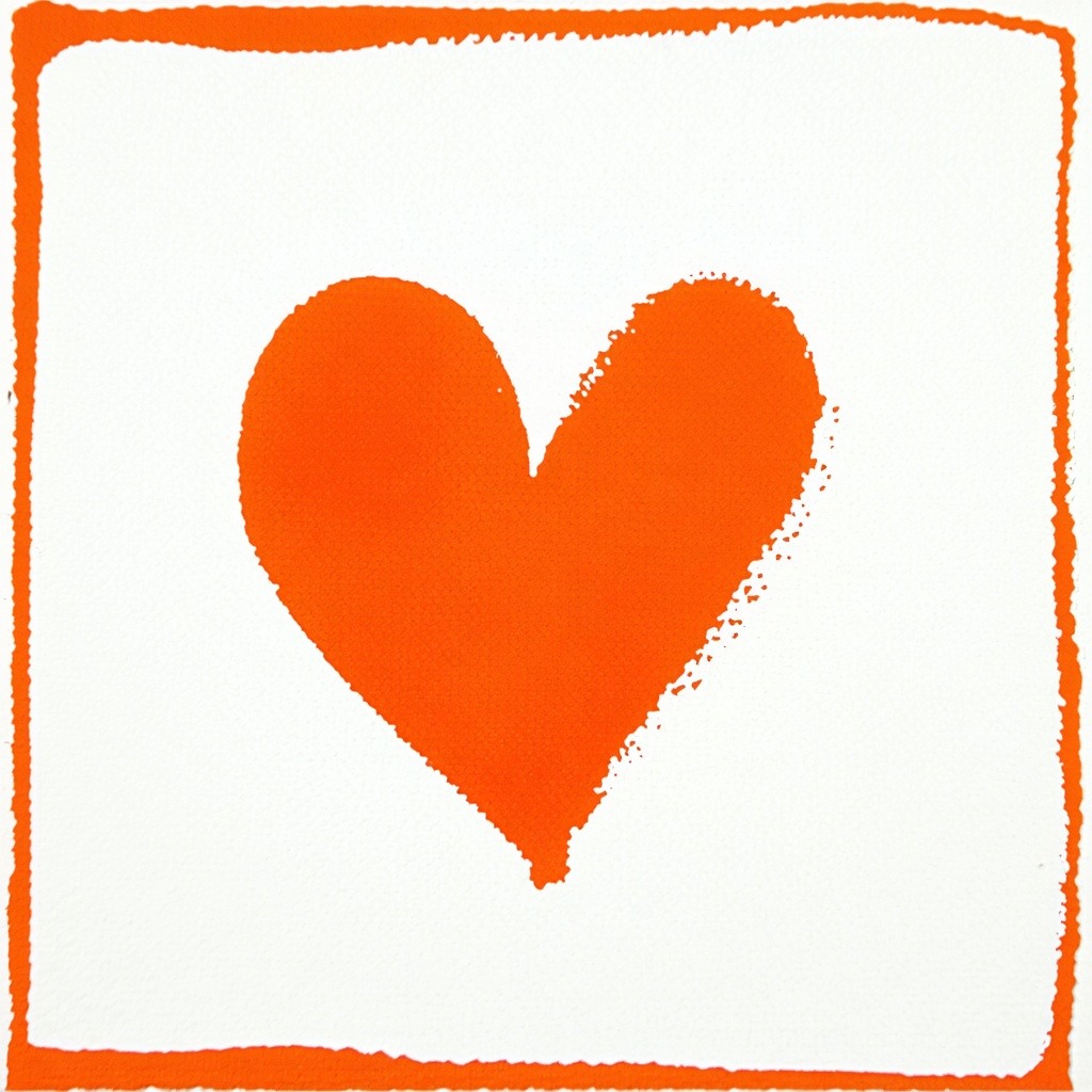 heart in color orange-1